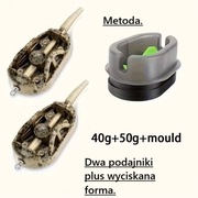 Zestaw do połowu na metodę. 2 podajniki 40/50 gr. + forma.