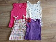 4 x Bluzka koszulka bez rękawów Gymboree rozm. 86/92 - 18/24 m-cy 