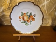 Porcelanowy talerz Ohme owoce truskawki 