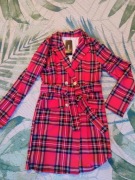 Stylowa sukienka w kratę Sandbella, rozmiar S – nowa