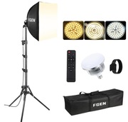 FGen Softbox zestaw, 40 x 40 cm 85 W, 2700-6400 K, LED, statyw 150 cm
