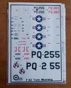F-82 Twin Mustang - 1/72 (Aero Decals)