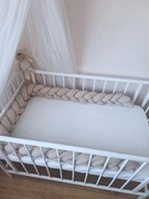 Warkocz do łóżeczko baranek boucle 