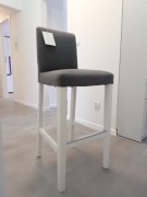 IKEA BERGMUND Stołek barowy z oparciem 75 cm 