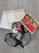 Biustonosz Obsessive Greyla fiszbiny S/M