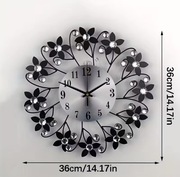 Zegar ścienny, duży okrągły, do salonu, sypialni