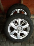 komplet felg aluminiowych z oponami zimowymi