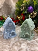 Piękna świeca  świeczka domek z piernika 