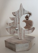 Figurka z drewna, choinka 