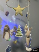 Karuzela do łóżeczka, Boże Narodzenie , dziecko 100%praca ręczna