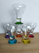 Pucharki na desery lody z kolorowym dnem zestaw 6szt