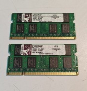 Zestaw 4GB (2x2GB) RAM DDR2 Kingston 800MHz CL5 | Laptop