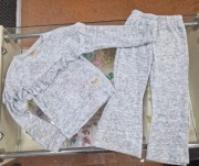 Nowy szary komplet zestaw bluza + dzwony r. 110/116