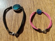 Bransoletki mama córka ogon syreny rzemyk 