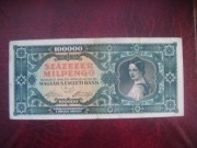 BANKNOT WĘGRY 100000 Pengo 1946 r.