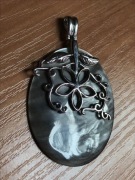 Piękny wisior z masą perłową - unikat!