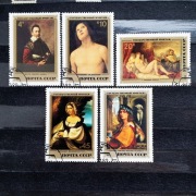 ZSRR Mi.Nr.5229-33 1982r. Włoskie obrazy w Muzeum Ermitażu 