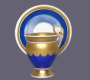 Filiżanka Biedermeier 1820-50 Vieux Paris Błękit
