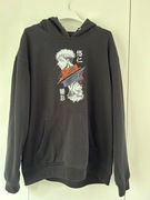 2 sztuki bluza JUJUTSU KAISEN manga xl z kapturem czarne uzywane