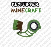 Zestaw Keyflipper Minecraft + Blok Trawy Clicker (Zabawka Anty Stresowa)