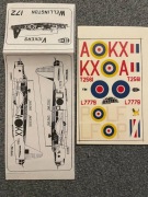 Kalkomania Vickers Wellington skala 1/72
