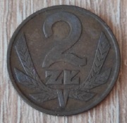 Moneta 2 zł PRL 1976 r.
