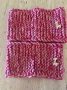 Opaski komplet Handmade mama córka różowe