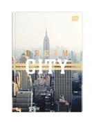 Zeszyt Brulion A5 w kratkę 96 kartek z marginesem twarda oprawa