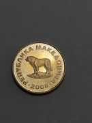 Sprzedam monetę Macedonia Północna 1 Denar 2008r. - stan bardzo dobry