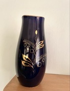 Kobaltowy granatowy wazon