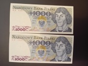 banknoty 1000 zł M.Kopernik seria GR 1983 rok 