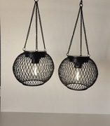 Metalowa lampa do ogrodu na balkon lub taras IP65 Solarna 2szt