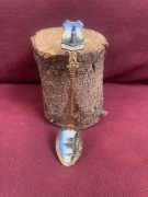 Rosja Moskwa Emalia Stara Łyżeczka Dekoracyjna