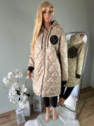 Kurtka beżowa rozmiar plus size