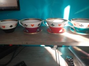 Chodzież Zestaw 4 filiżanek The Card