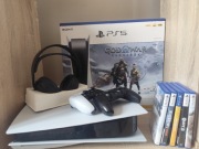 Konsola ps5 z napędem / 2 pady / 5gier / headset