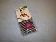 Nowe rajstopy wzorzyste dla dziewczynki GATTA 116-122 szare z kwiatkiem