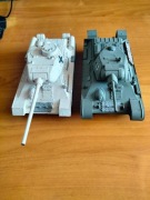 Dwa modele czołgów t-34 w skali 1:35 firmy Zwezda