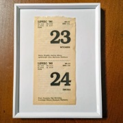 Kartka z kalendarza na 30 urodziny 1996 Biała 