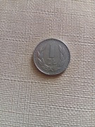 Moneta 1 złotych rok 1988 z błędem menniczym