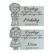 KS4 Magnesy personalizowane na komunie lub chrzest