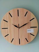 Nowy Drewniany Zegar Ścienny Wiszący Cichy Do Salonu Na Ścianę 30cm