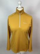 Craft bluza musztardowa L półgolf zamek damska termiczna narty skitour
