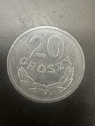 20 groszy 1973 bez znaku mennicy bym