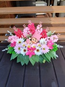 Stroik na grób dziecka różowy dla aniołka na cmentarz 