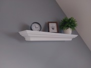 Półka drewniana biała