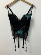 Gorset z paskami do pończoch coquette czarny Ann Summers rozmiar 80D S