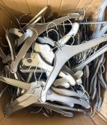 Wieszaki plastikowe 35cm 60 sztuk szare