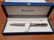 SREBRNY DŁUGOPIS WATERMAN STAL + ELEGANCKIE PUDEŁKO 