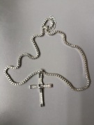 Naszyjnik krzyżyk Vin Diesel Toretto krzyż srebrny prezent streetwear